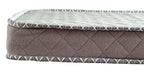 Nurture mattress edge showing grey and white woven piping and a quilted diamond side panel